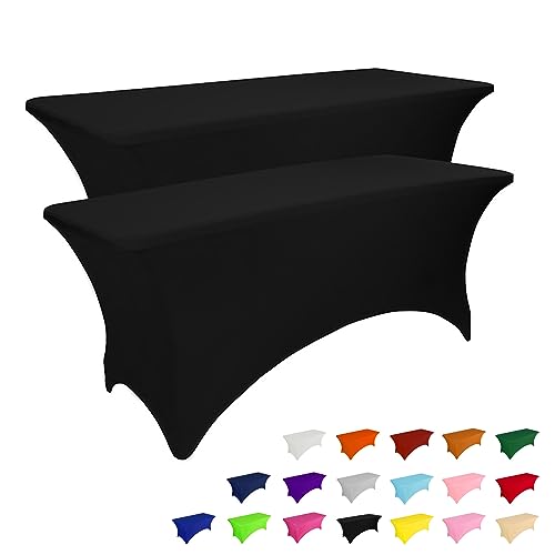IVAPUPU 2 Pack 6FT Table Cloth for Rectangular...