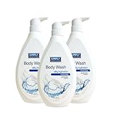 Simply Body Care, Soothing Body Wash with Easy-Use Pump, Silky Hydration Moisturizing For Dry Skin Cleanser, 32 Fl Oz (Pack of 3)