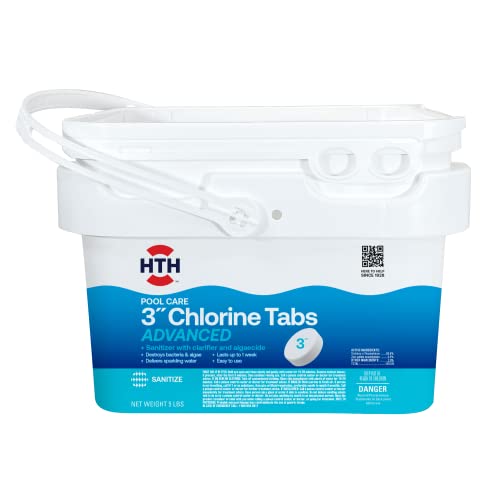HTH 42052W Swimming Pool Care 3' Chlorine Tabs...