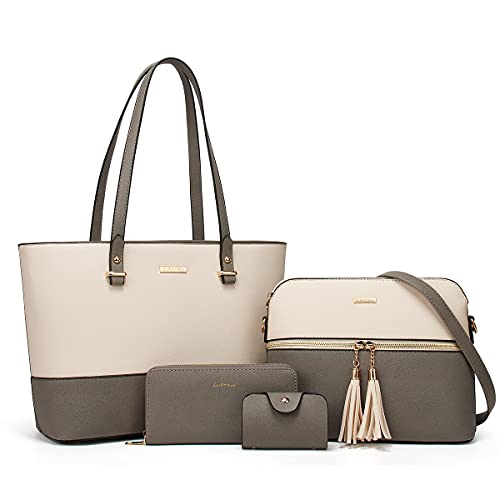 Women Fashion Synthetic Leather Handbags Tote Bag...