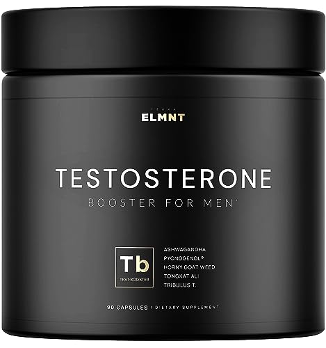Potenciador de testosterona de 21,800 mg para hombres Fuerza 8X w. Ashwagandha, Tongkat Ali, Pycnogenol, Tribulus - Total T Male Enhancing Test Booster + Muscle Builder Workout Suplemento de testosterona para hombres