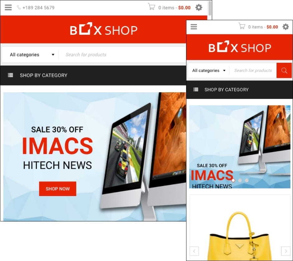 BoxShop WordPress ecommerce theme