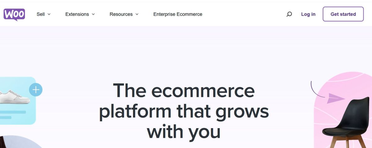 woocommerce home page